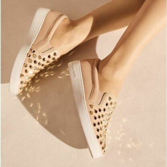 MICHAEL KORS sneakers slip on studded sz 9  / 40 - Picture 1 of 4